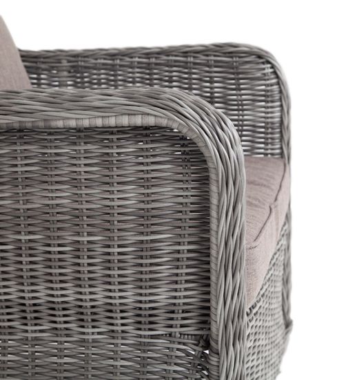 "Гляссе" кресло плетеное из искусственного ротанга, цвет графит