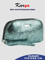 Сумка-клатч на запястье кожаная