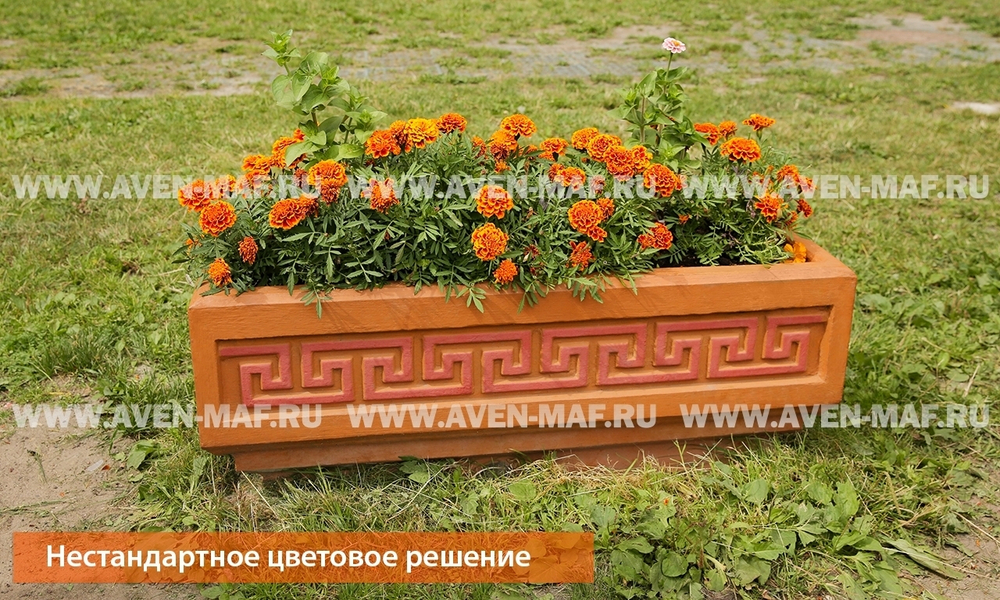 Вазон для цветов бетонный