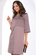 Платье комбинированное (беж) П8398 LT Collection