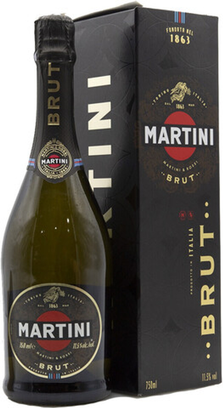 Игристое вино Martini Brut gift box, 0,75 л.