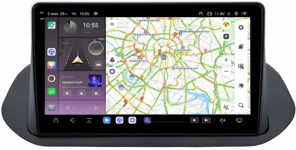 Магнитола для Nissan Rogue T33, X-Trail T33 2020+ - Carmedia SF-1670-B QLed+2K, Android 13, TS20, CarPlay, 4G SIM-слот