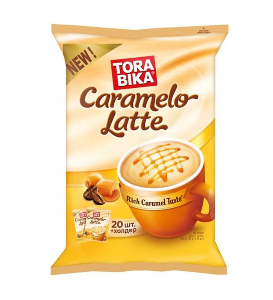 Torabika Кофе растворимый Caramelo Latte, 20 пак, 30 г