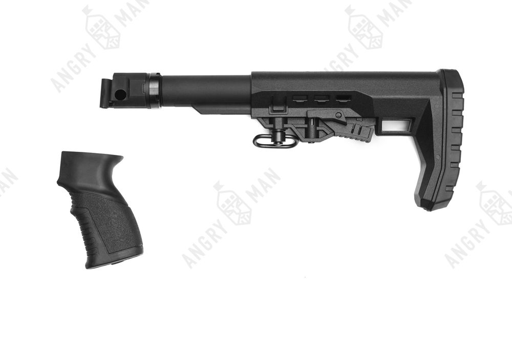 Комплект приклада на АКС-74У/АКСУ на базе приклада Atom, K.Arma