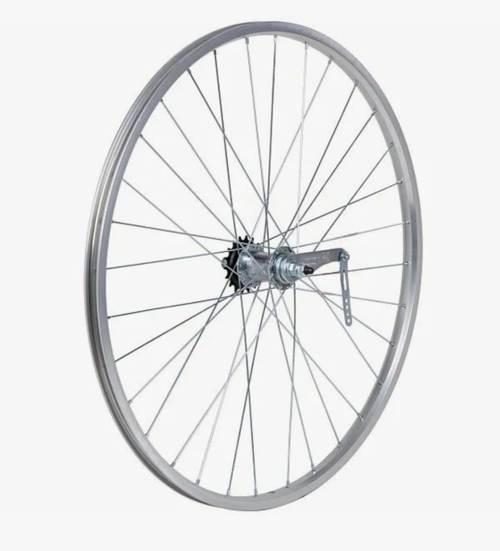 Колесо 28" задн,ал.дв.серебр.обод,36Н.,1ск.торм.вт.TRI-DIAMOND 630008