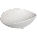 Салатница керамическая «Perfetto» 19,3*15,7*7см фактурный узор, белая