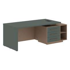 Стол руководителя с тумбой VCT 2190(R)  2100х900х750 VELION