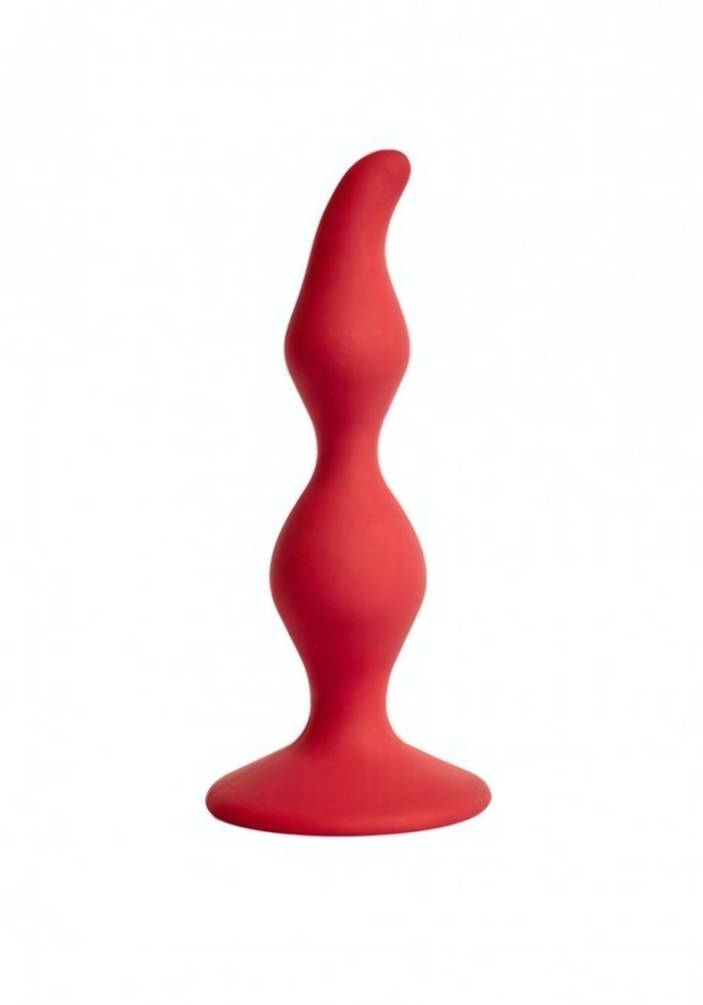 Волнообразная анальная пробка на присоске VESTA (Цвет: темно-красный)