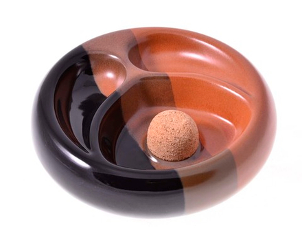 Пепельница Lubinski на 2 трубки, керамика (Италия)