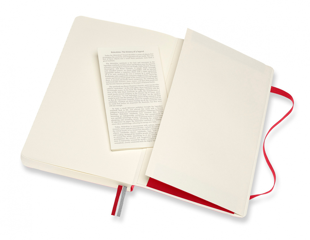 Блокнот Moleskine Classic Soft Expended QP618EXPF2 Large 130х210мм 400стр. нелинованный мягкая обложка красный