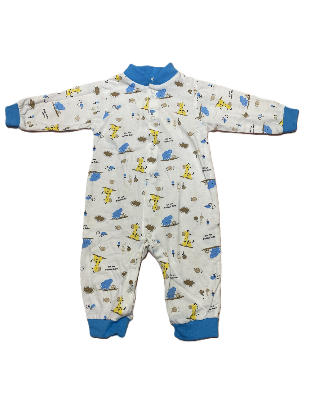 Комбинезон без ножек на кнопках из кулирки (100% хлопок) на рост 68 см