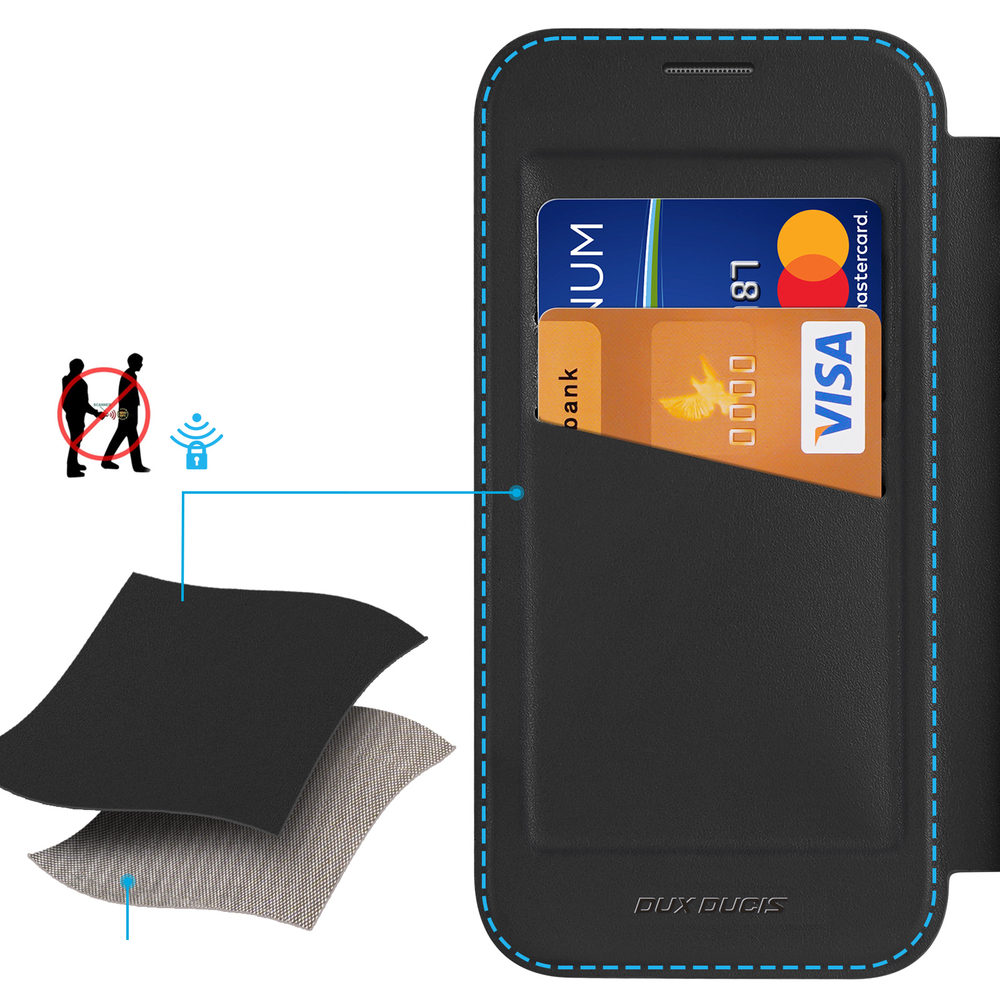 Прозрачный чехол книжка с поддержкой MagSafe от Dux Ducis для iPhone 17, серия Skin X Pro Series Case (версия с магнитной откидной подставкой)