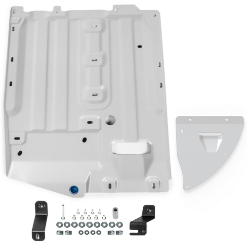 Защита КПП и РК Rival для BMW X5 G05 (V - 2.0D) (xDrive 25d) 2018-н.в./BMW X5 G05 (V - 3.0) (xDrive40i) 2018-н.в./BMW X5 G05 (V - 3.0D) (xDrive30d, M50d) 2018-н.в./BMW X6 G06 (V - 4.4) (xDrive M50i) 2019-н.в./BMW X6 G06 (V - 3.0) (xDrive40i) 2019-н.в./BMW X6 G06 (V - 3.0D) (xDrive30d, xDriveM50d) 2019-н.в./BMW X7 G07 (V - 3.0) (xDrive40i) 2018-н.в./BMW X7 G07 (V - 3.0D) (M50d, xDrive30d) 2018-н.в. (устанавл-ся совместно с 333.0533.1), штампованная, алюминий 3 мм, с крепежом, 2 части, 333.0534.1