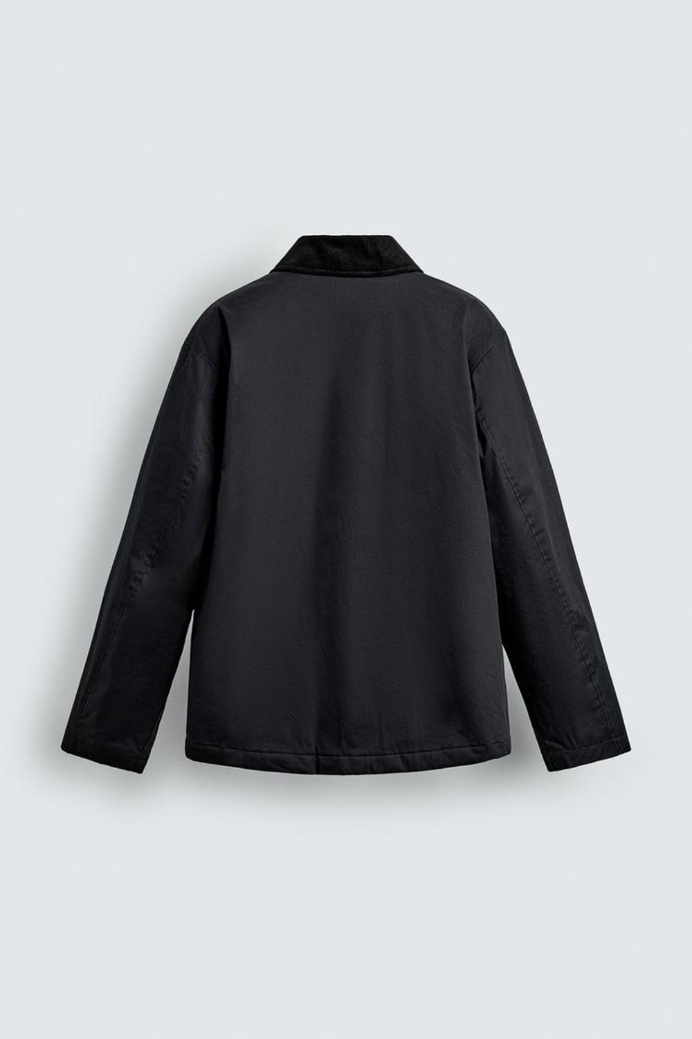 ZARA ПАРКА С КОМБИНИРОВАННЫМ ВОРОТНИКОМ, ТЕМНО-СЕРЫЙ