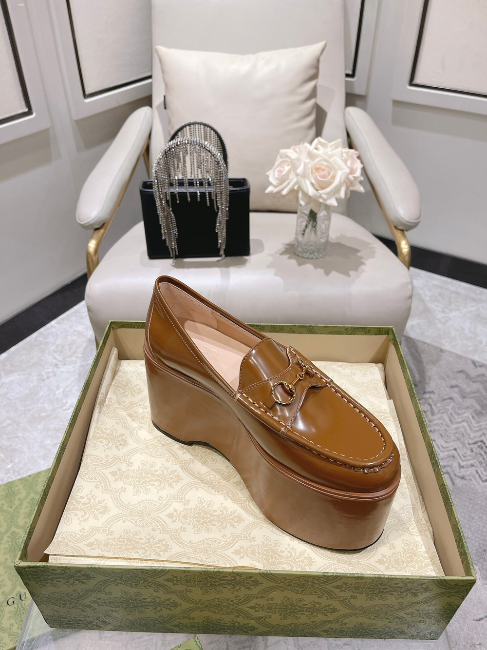 Gucci Horsebit Platform Loafer