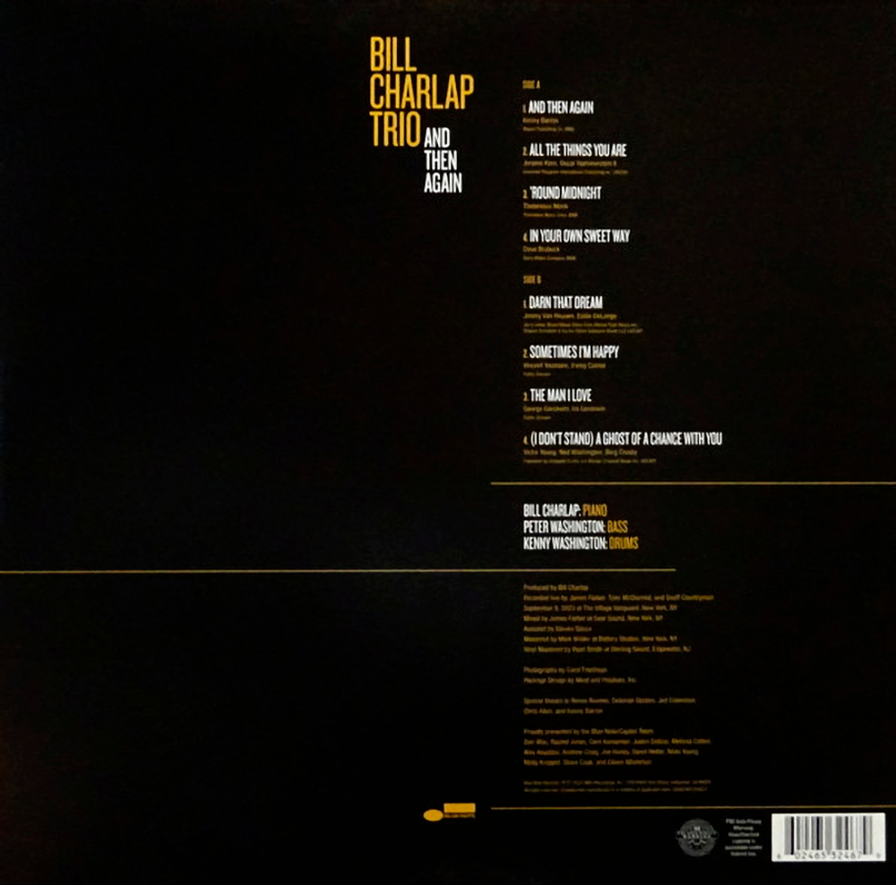 Bill Charlap Trio / And Then Again (LP)