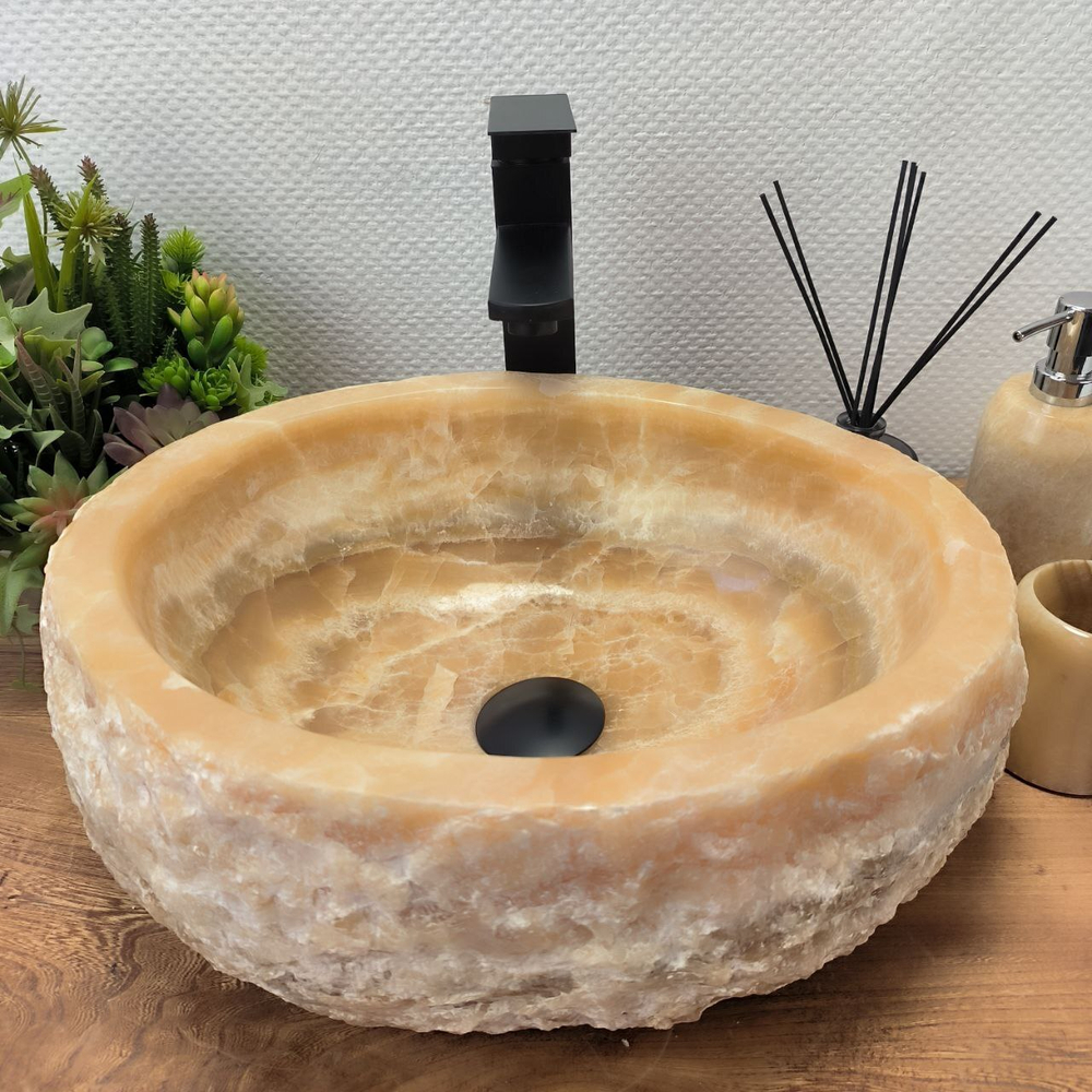 Раковина из оникса Erozy Yellow EO-62580 43*35*15 0098