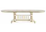 Стол деревянный Woodville Кантри крем с золотой патиной