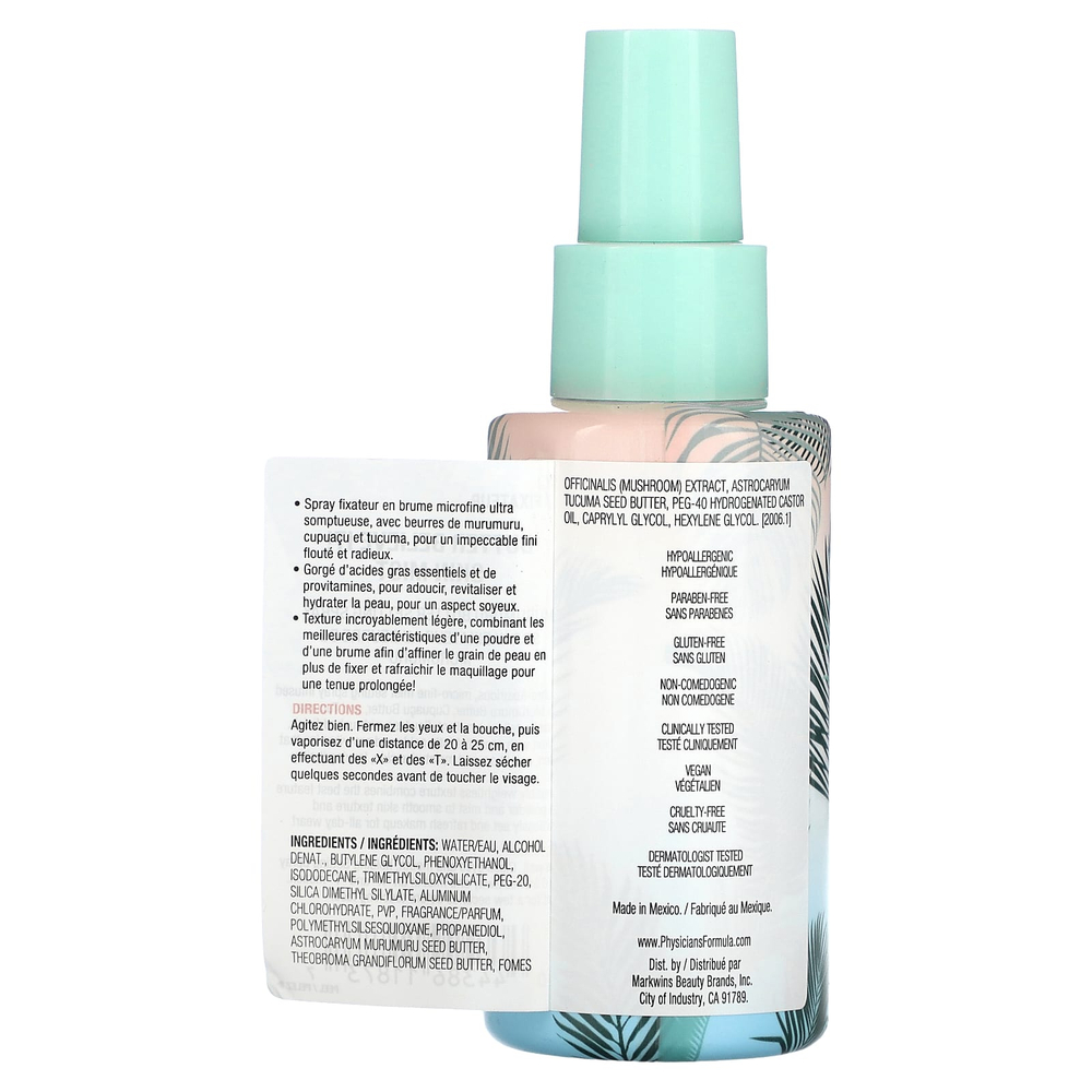 Physicians Formula, Butter Believe It, Skin Mist, спрей для фиксации кожи, с маслом мурумуру, 99 мл (3,3 жидк. унции)