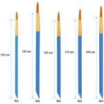 Набор кистей синтетика, 5шт (1 2 3 4 5), Спейс