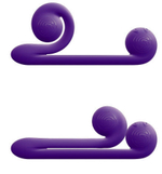 Уникальный фиолетовый вибромассажер-улитка для двойной стимуляции Snail Vibe (Цвет: фиолетовый)