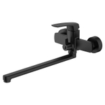 Смеситель для ванны Azario Conda керамический картридж, длинный излив, с ручным душем, шланг 150 см, черный матовый (AZ-K1711B)