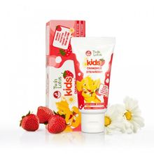 Зубная паста Twin Lotus Kids клубника и ромашка для детей 3-10 лет, 50 гр
