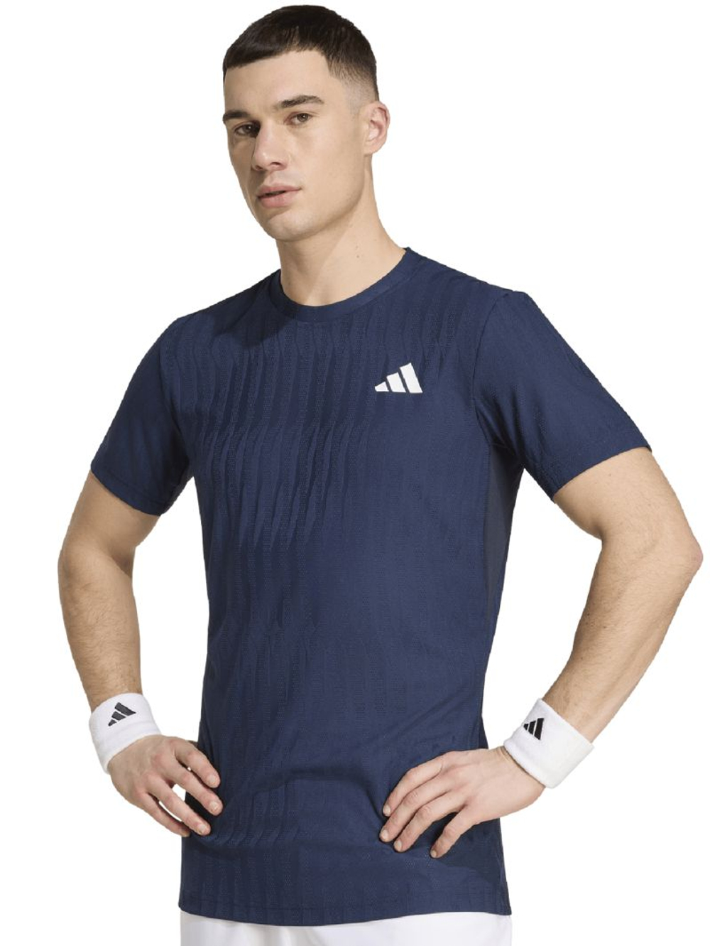 Теннисная футболка Adidas Climacool+ Freelift - legend ink