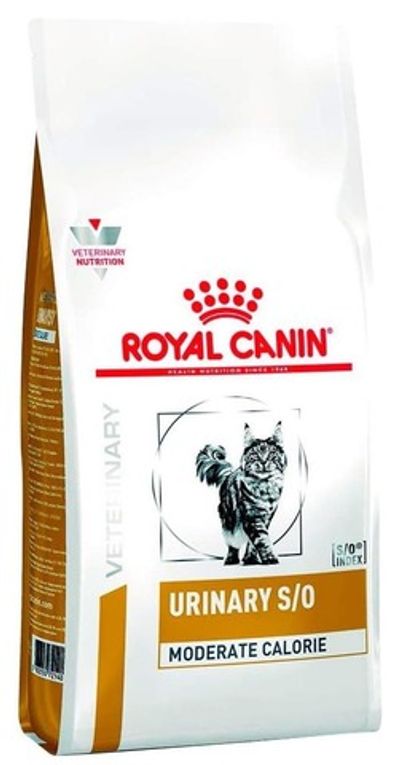Сухой диетический корм Royal Canin Urinary S/O Moderate Calorie для кошек (Лечение и профилактика МКБ) 1,5кг