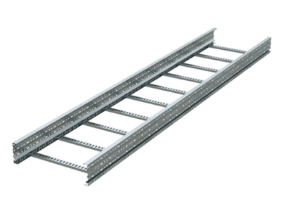 Лоток лестничный 200x600, лонжерон 1,5 мм, L 6 м, горячий цинк