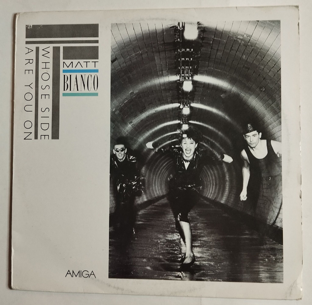 Винтажная виниловая пластинка LP Matt Bianco Whose Side Are You On (ГДР 1990)