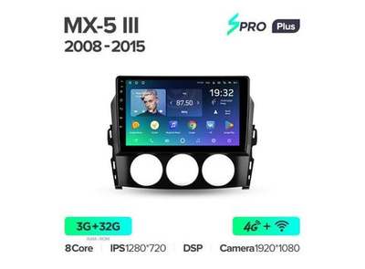 Магнитола Teyes SPRO Plus 3-32 Mazda MX-5 III 3 NC 2008-2015 9.0"