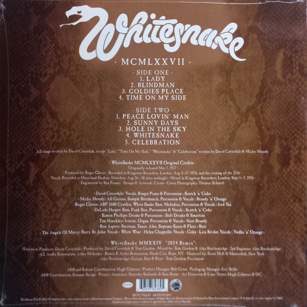 Whitesnake / WhiteSnake MCMLXXVII (Coloured Vinyl)(LP)