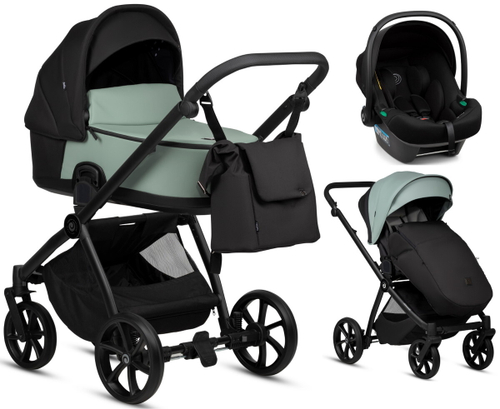 Детская коляска Tutis Mio 3 Plus Essential Кожа 3 в 1 039 Sage