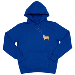 Толстовка "Мопс и бабочки"