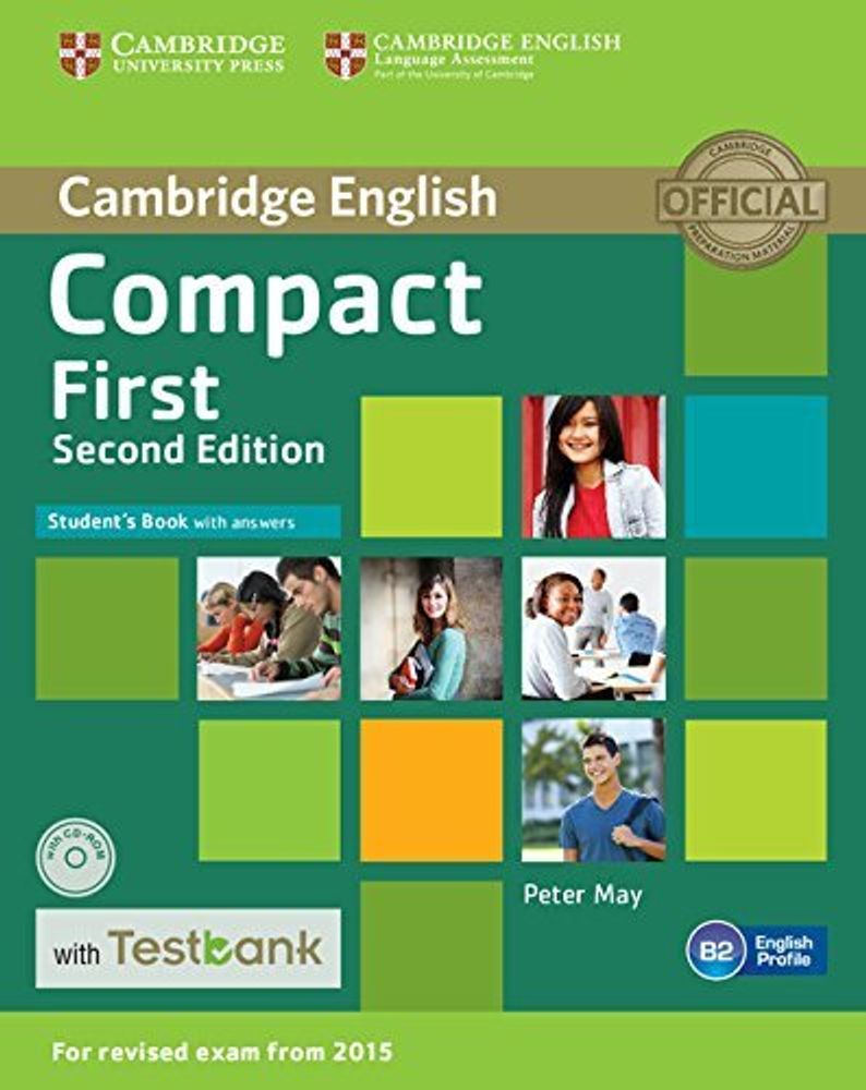 Compact First Second Edition Student&#39;s Book with Answers with CD-ROM with Testbank