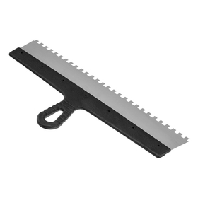 Шпатель из нержавеющей стали, 450 мм, зуб 8 х 8 мм, пластмассовая ручка Сибртех