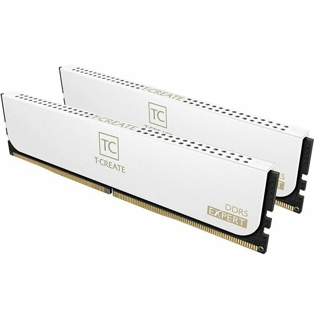 Модуль памяти DIMM DDR5 64Gb, 6000Mhz, 2x32Gb, Team Group T-CREATE Expert White (CTCWD564G6000HC38JDC01)