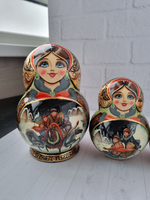 Матрёшка "Русская Тройка" 7мест 17см