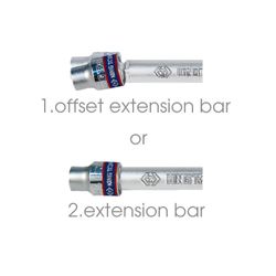 KING TONY (2293-02) Удлинитель 1/4", 55 мм, 15 градусов, с шаровым окончанием, двухпозиционный