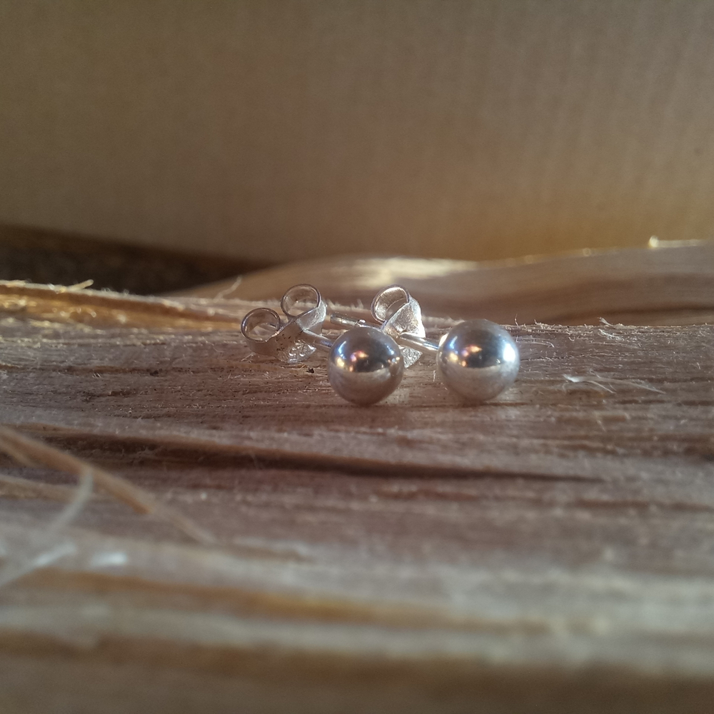 Серьги-гвоздики ШАРИК