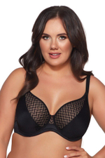 Бюстгальтер-бралетт Innesa с мягкими +size чашками (Размер: 85H) (Цвет: черный)