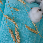 Полотенце махровое 40х70 хлопок 100%, голубое