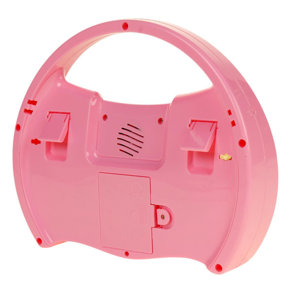 Пианино на бат. 22,5см, розовый, пакет 856-1