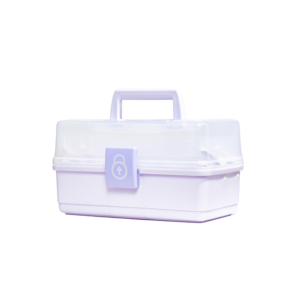 Органайзер для хранения мелочей, вещей, ящик для инструмента IRIS KIT BOX 27 (Light purple)