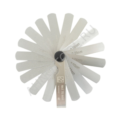 Набор щупов №2 (0.02 - 0.5мм), 17 пластин, 70мм ГОСРЕЕСТР 90277-23 ТОЧИНТЕХ