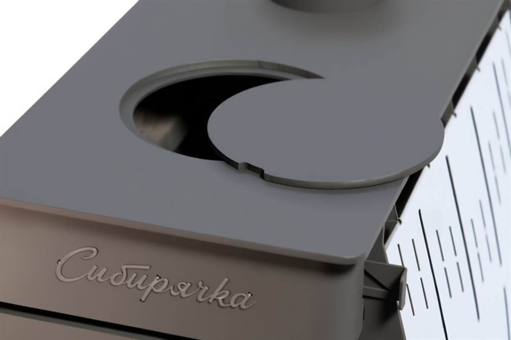 Печь воздухогрейная Сибирячка 9 кВт. Кожух из нержавеющей стали