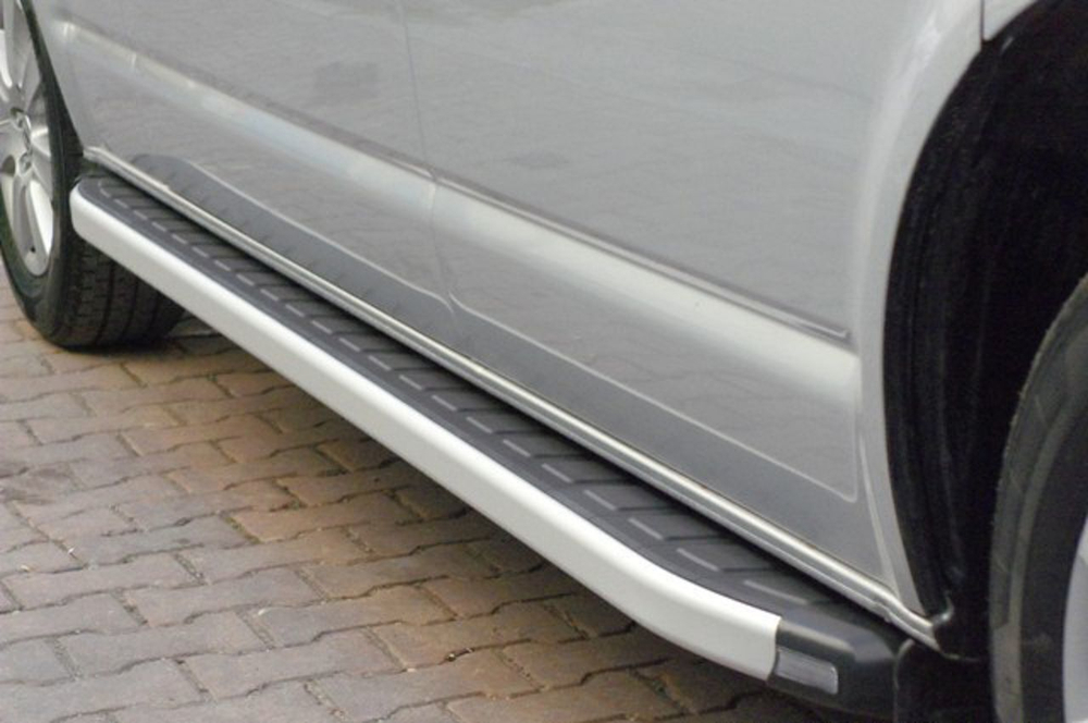 Пороги алюминиевые Alyans на Audi Q7 2015 +