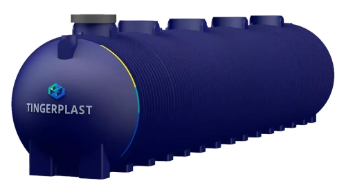 Подземно-наземная ёмкость 50 м3 (PT 50) Тингард 50000 л. горизонтальный (13390x2400x2590см;2500кг;синяя) - арт.553992