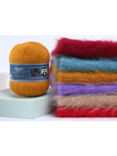 Пряжа Mink Wool (пух норки с синей этикеткой), 50г, 350м, 90%пух норки,10%полиамид (цена за 1 шт)